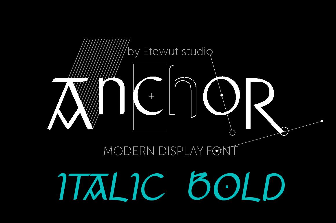 Anchor Italic Bold Font