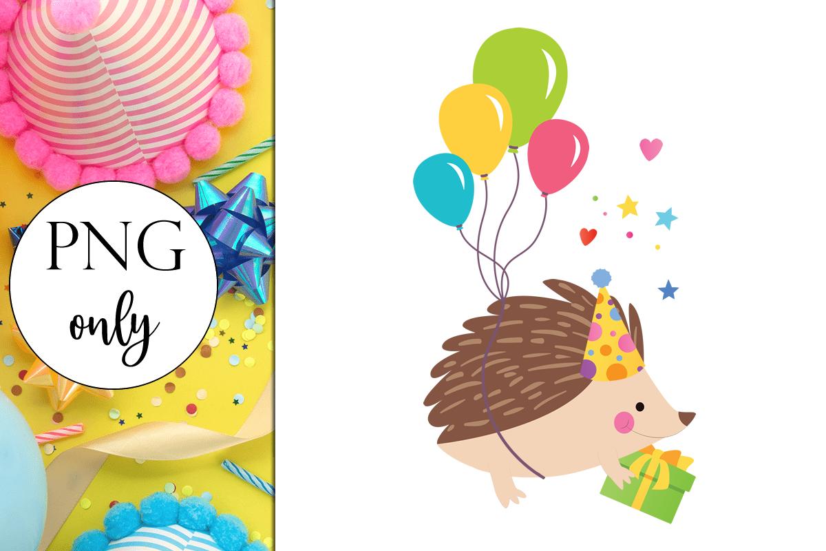 Cartoon Birthday Hedgehog