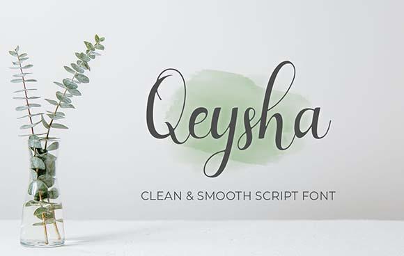 Qeysha Script Font