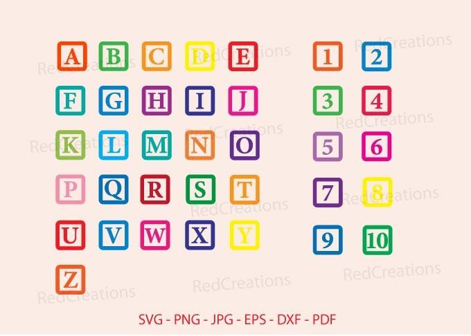 Building Block Svg, Block Alphabet, Toys