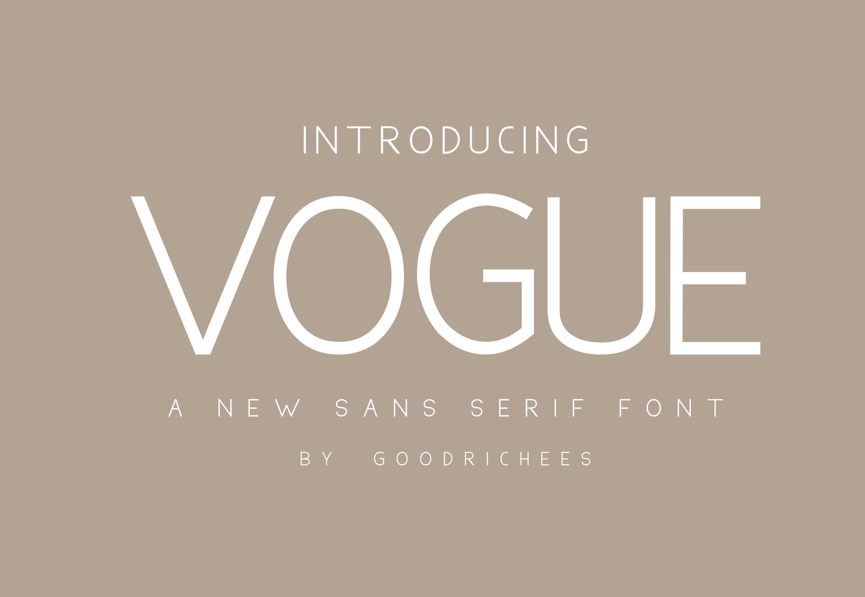Vogue Font