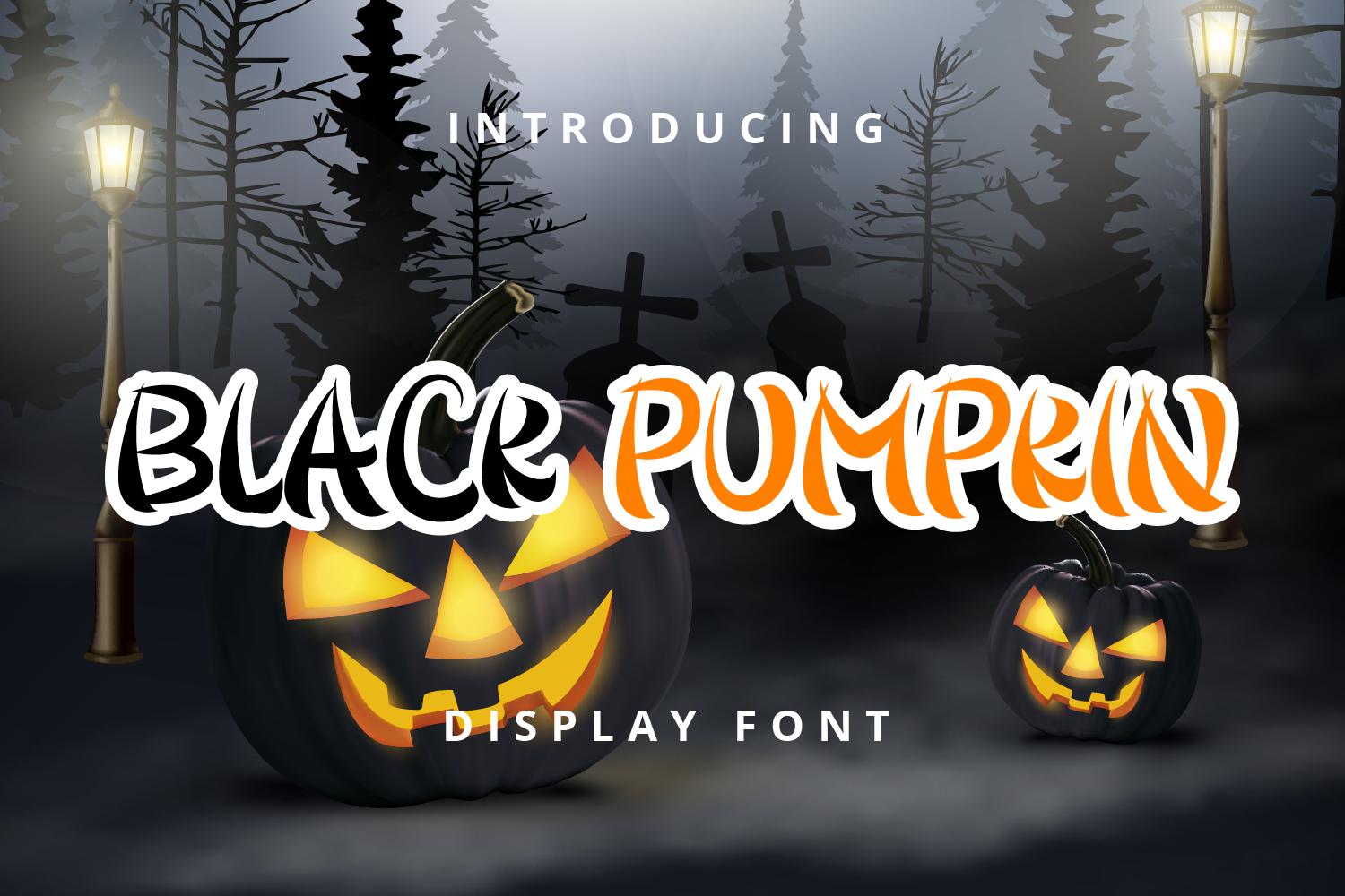 Black Pumpkin Font