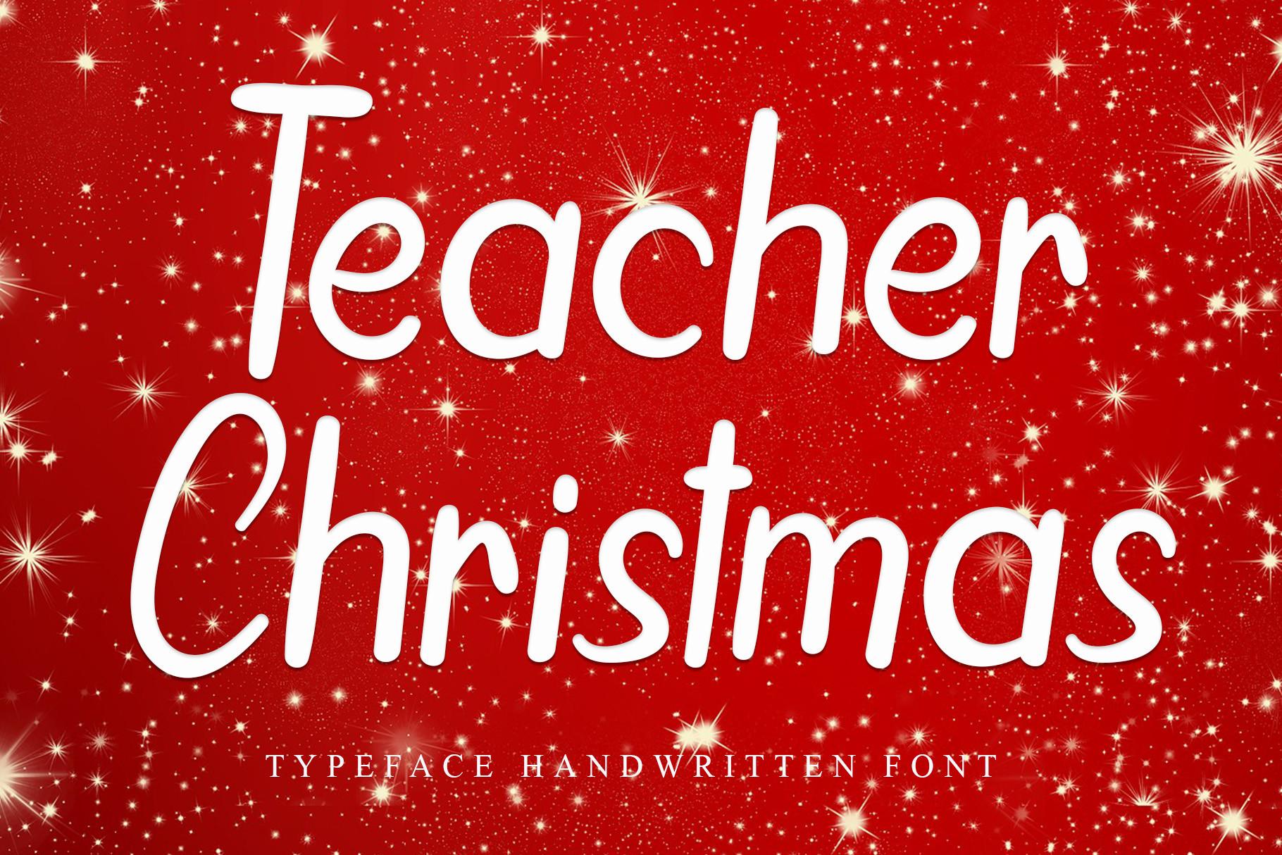 Teacher Christmas Font