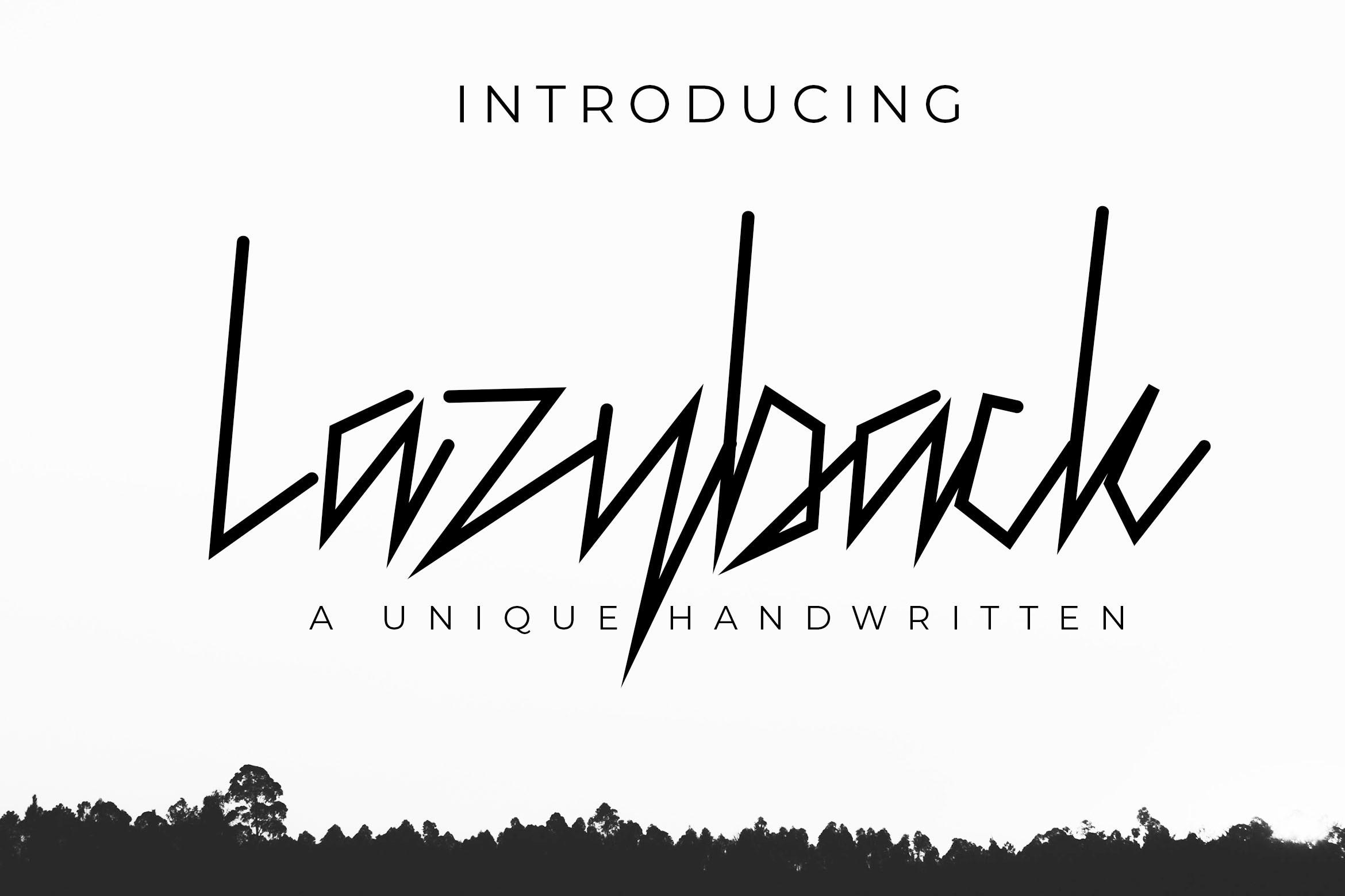 Lazyback Font