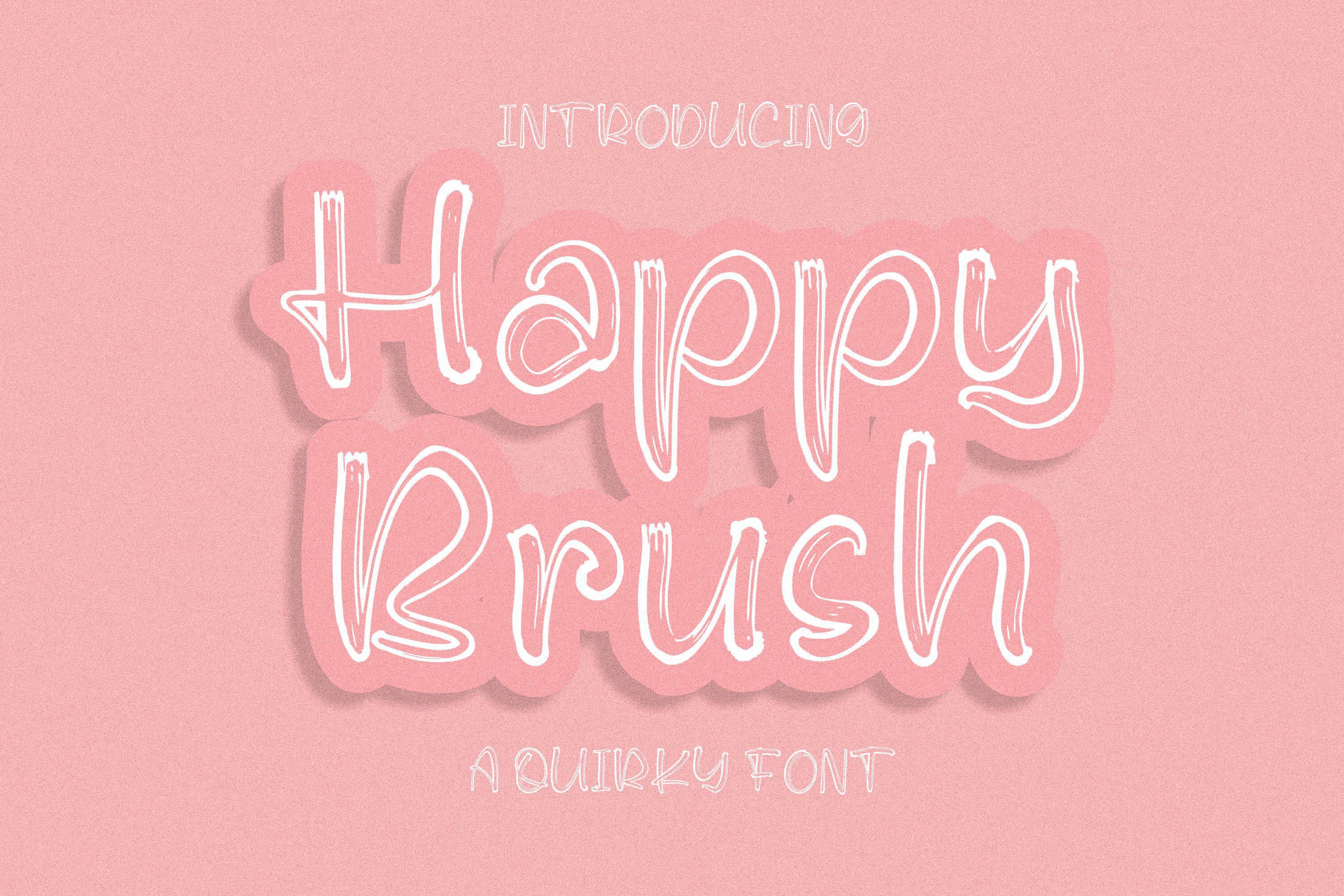 Happy Brush Font