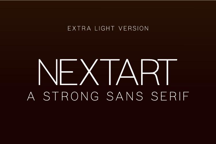 Nextart Extra Light Font