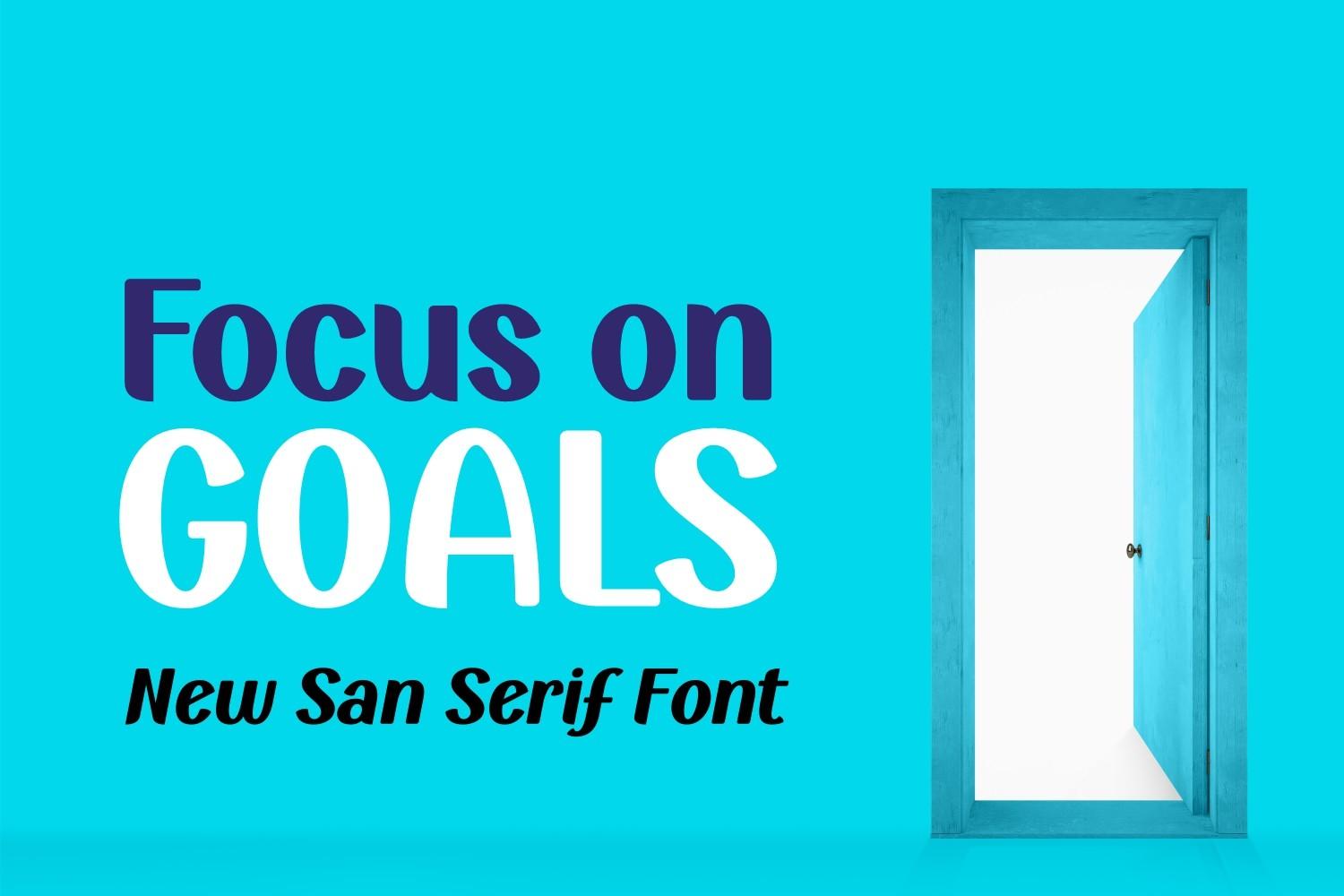 Focus on Goals Font