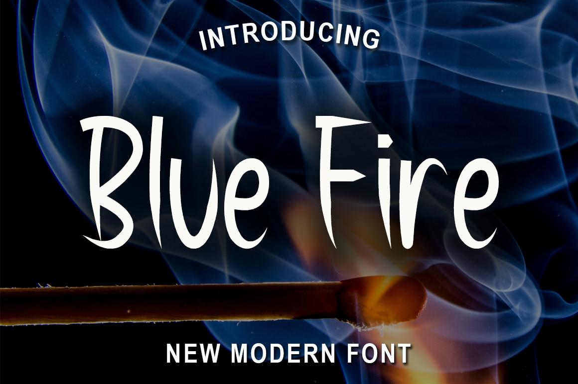 Blue Fire Font