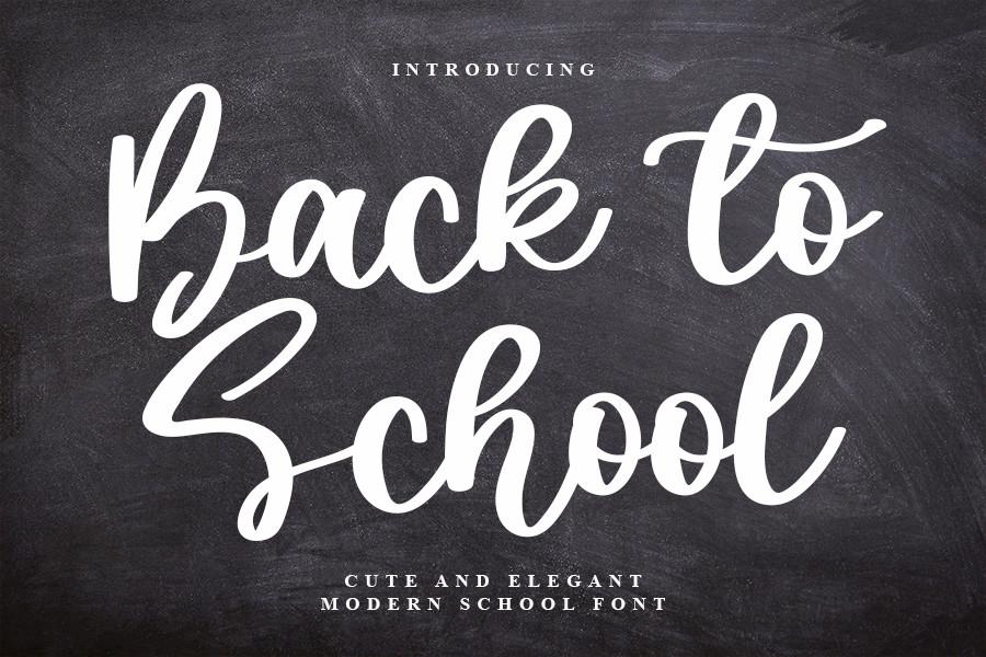 Back to School Font