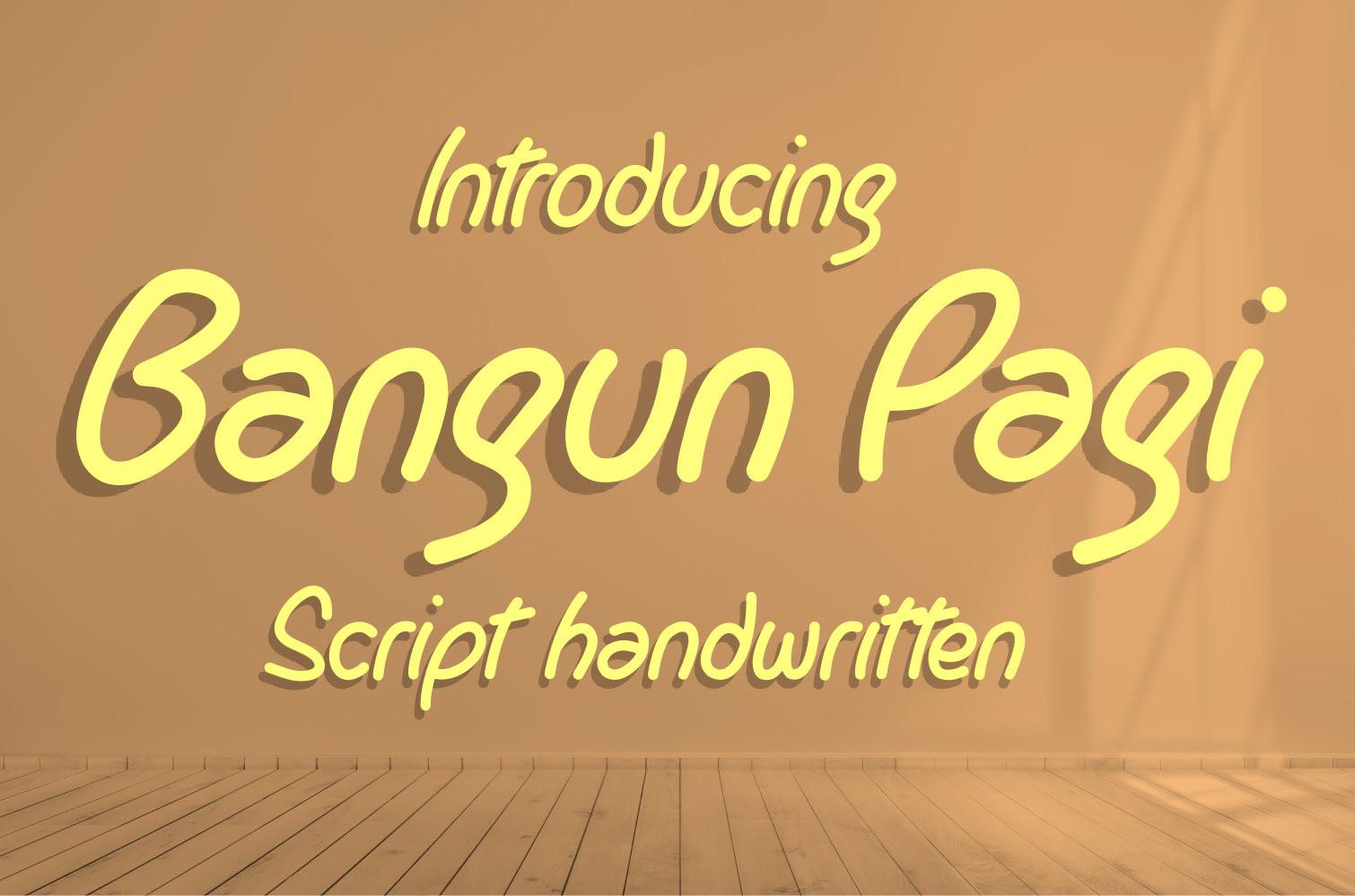 Bangun Pagi Font