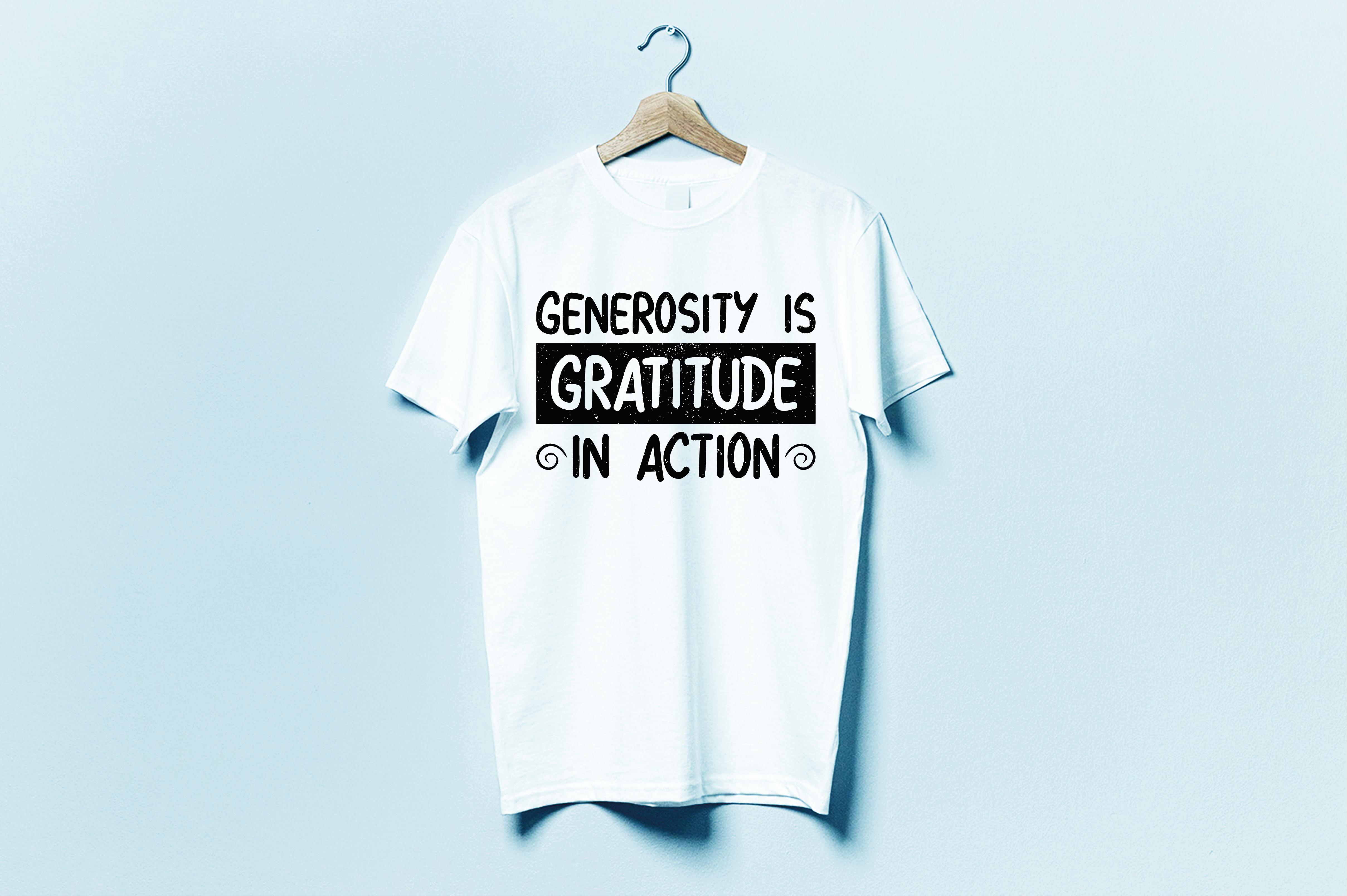 Generosity is Gratitude in Action
