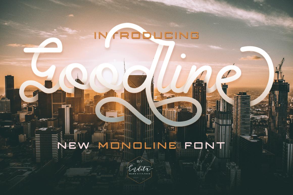 Goodline - Monoline Font