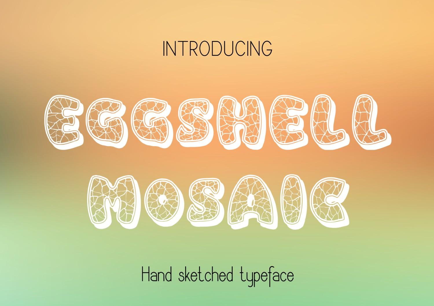 Eggshell Mosaic Font