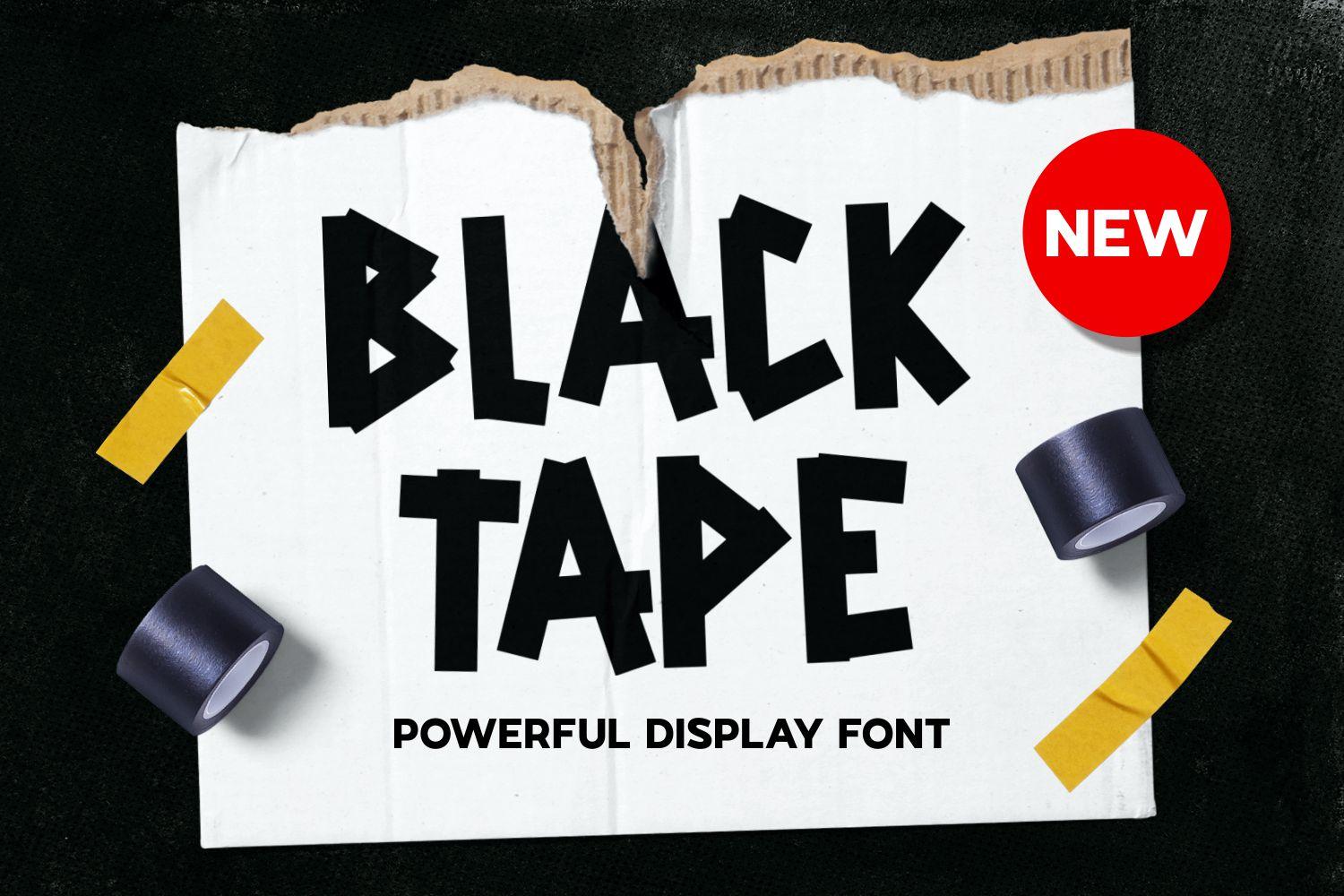 Back Tape Font