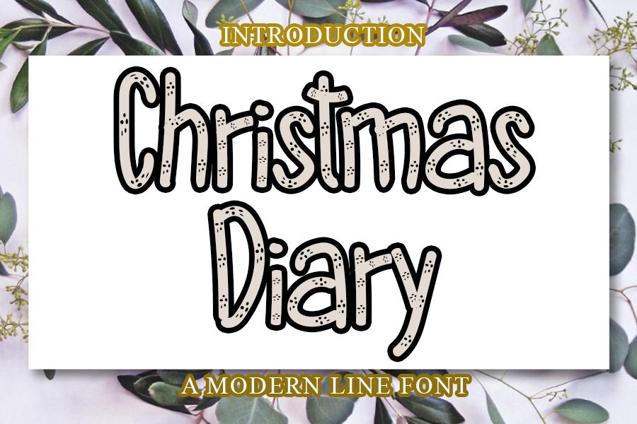 Christmas Diary Font