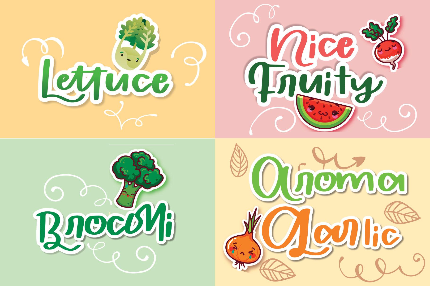 Aroma Garlic Font