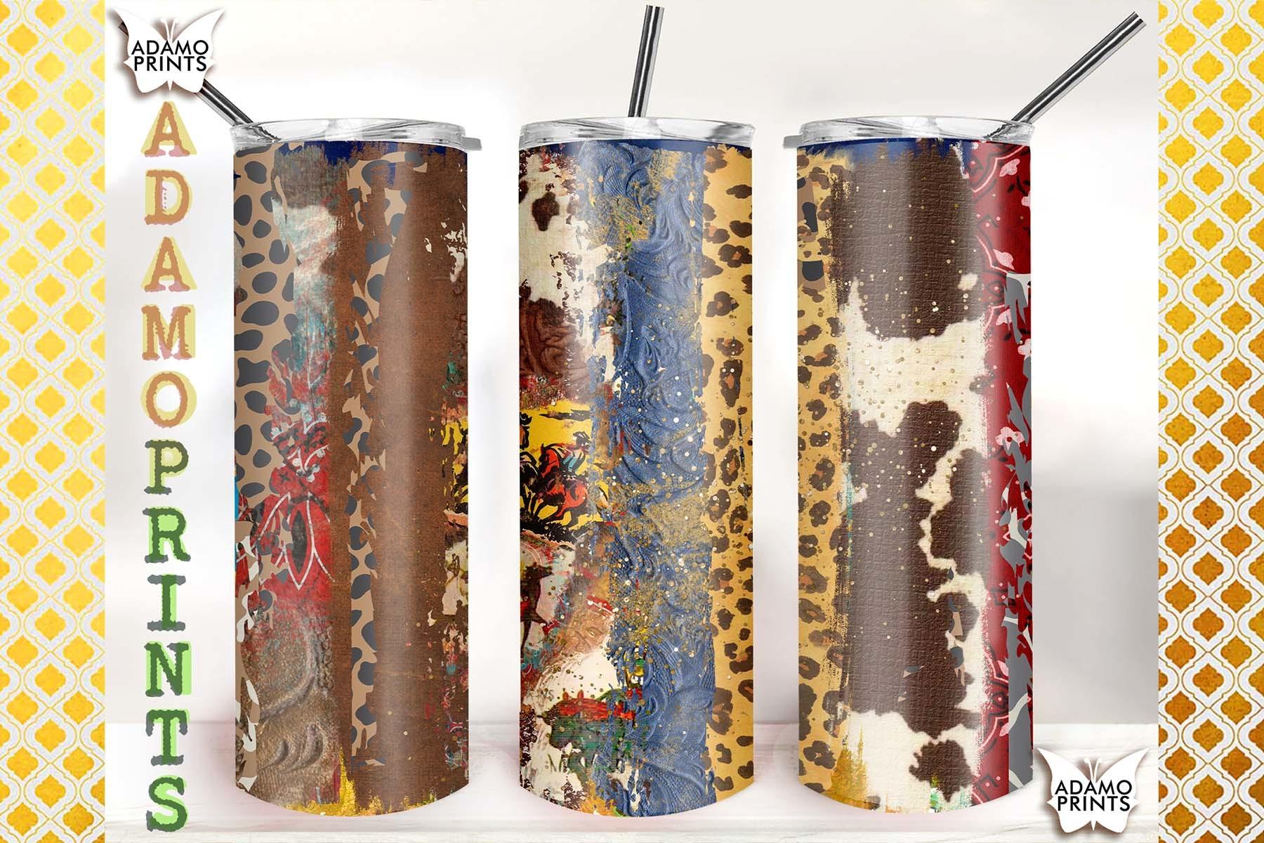 Cowhide Leopard Tooled Leather 20oz