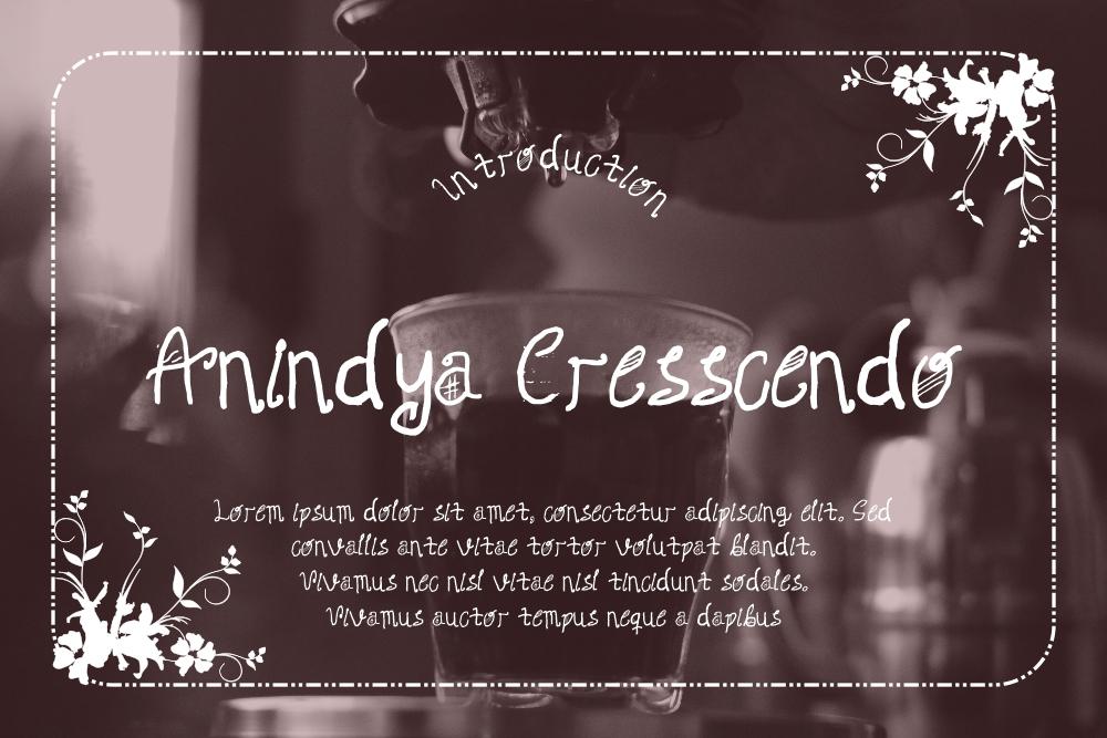 Anindya Cresscendo Font