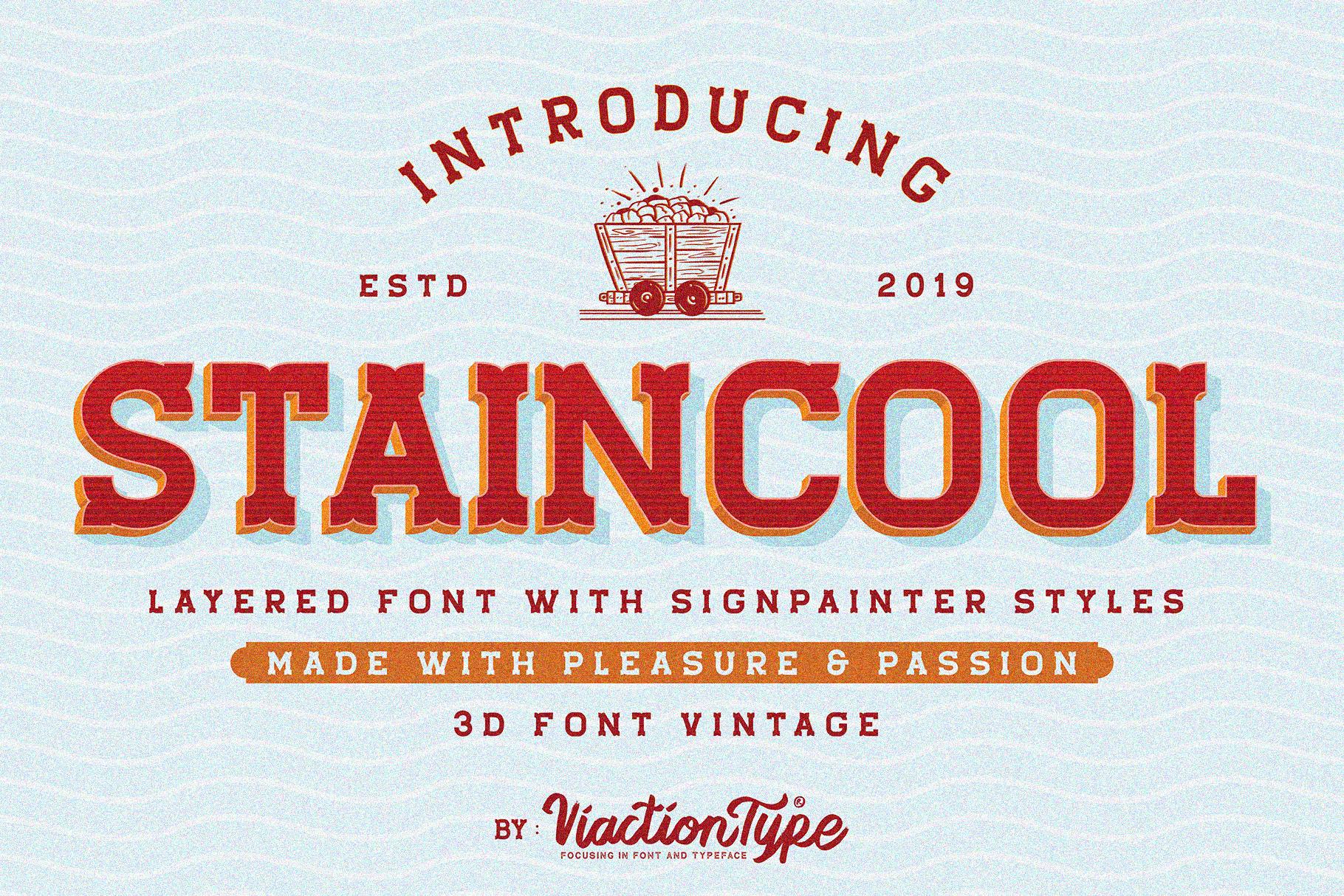 Staincool Family Font