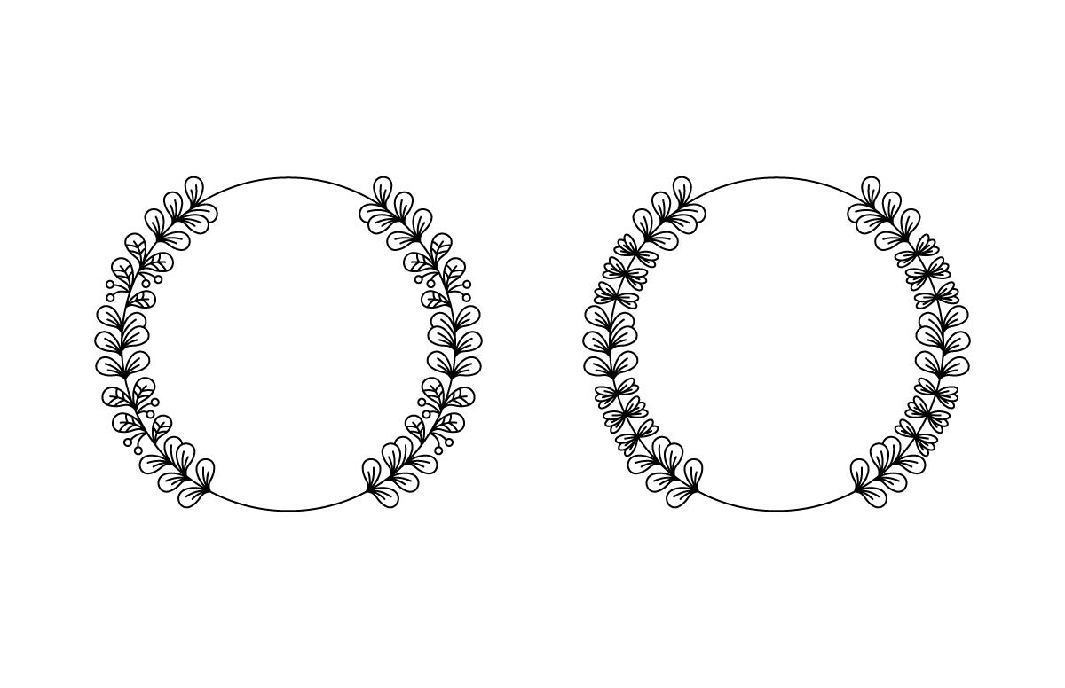 Circle Flower Frame