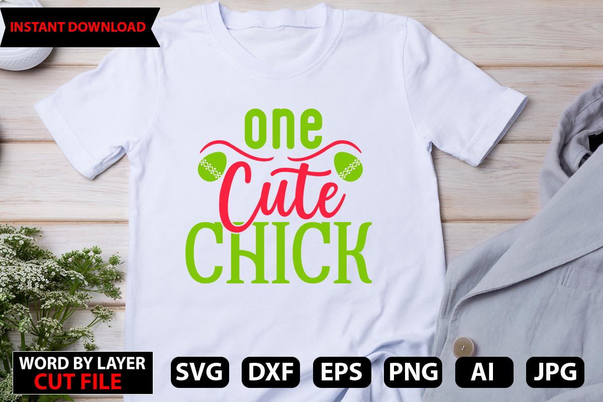One Cute Chick SVG Design