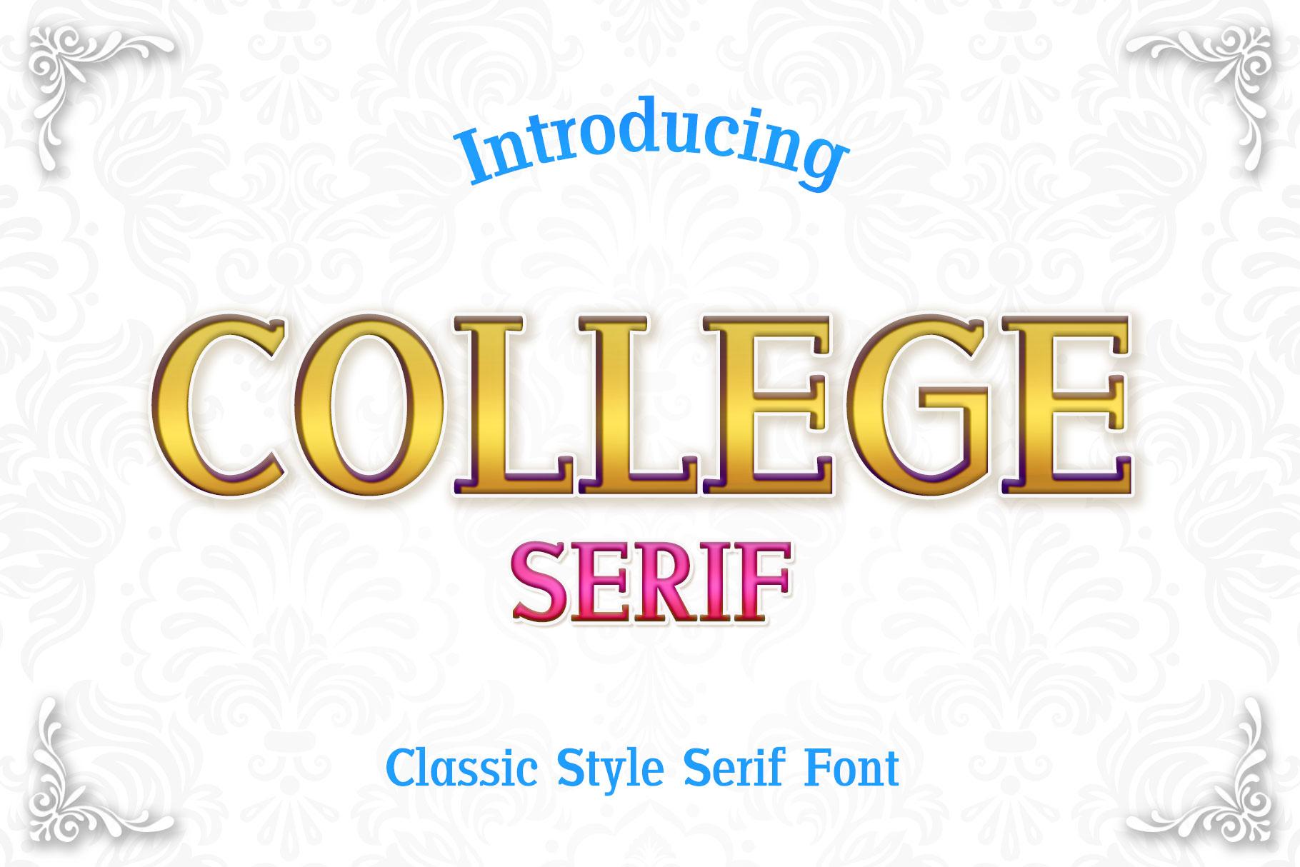 College Font