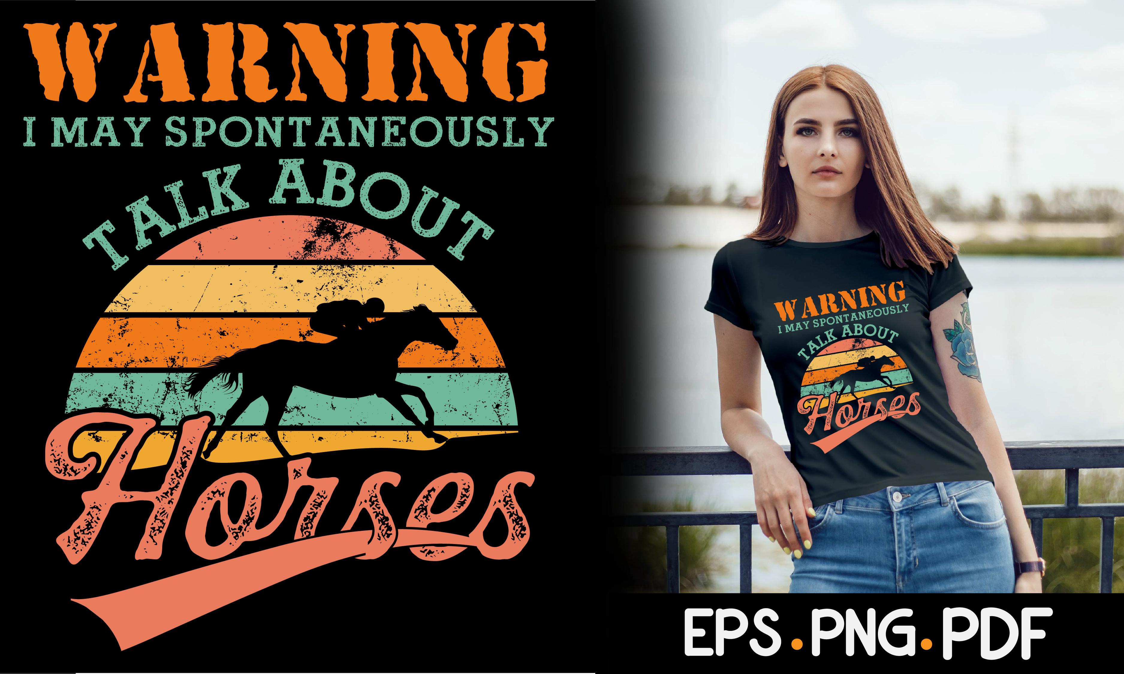 Horse T Shirt Design Vintage