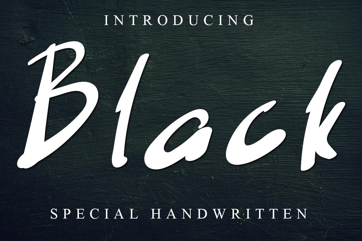 Black Font