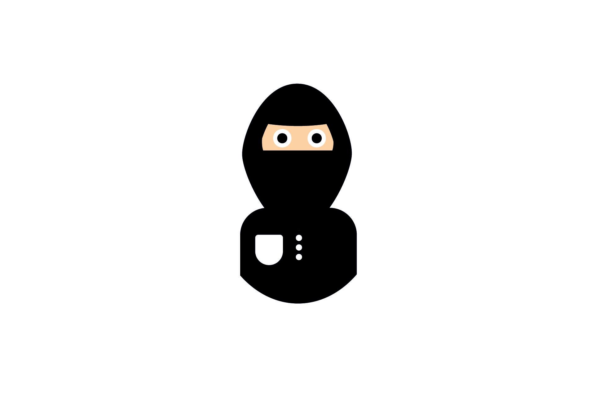 Design Flat Charatcter Ninja