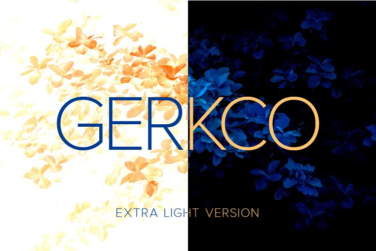 Gerkco Extra Light Font