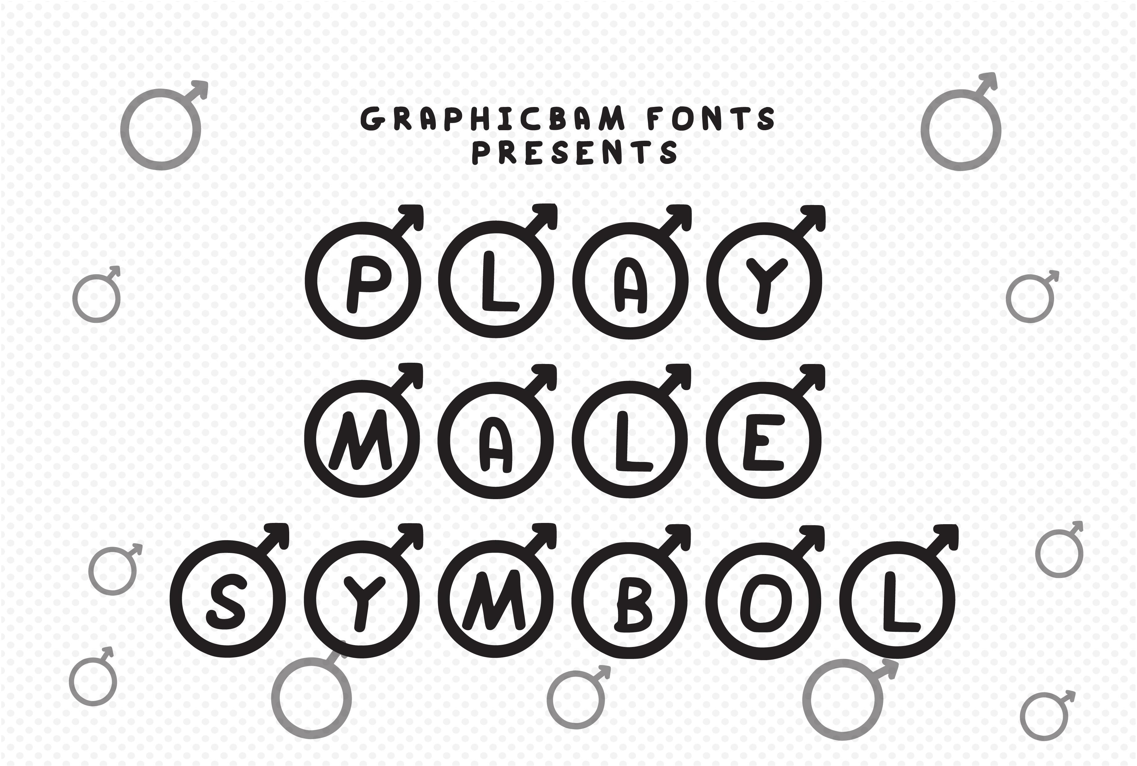 Play Male Symbol Font