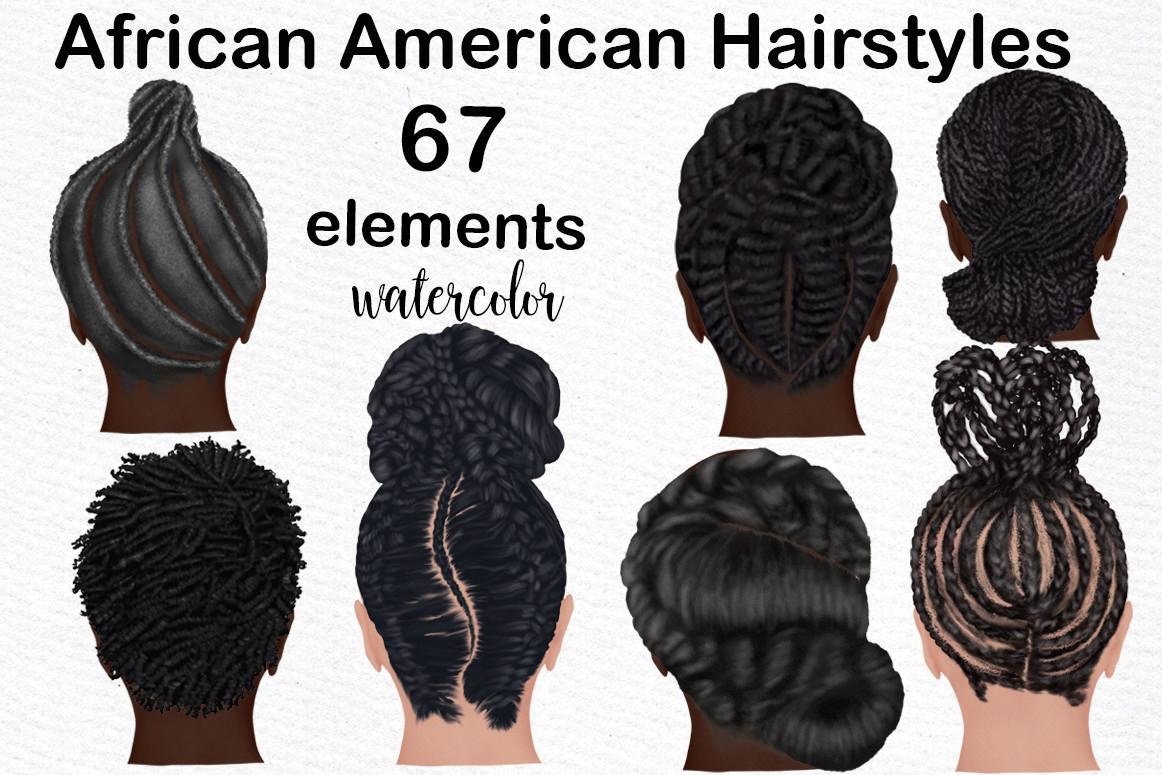 African American Hairstyles Clipart