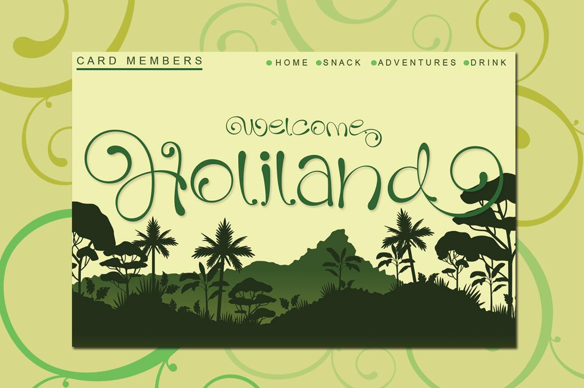 Holiland Font