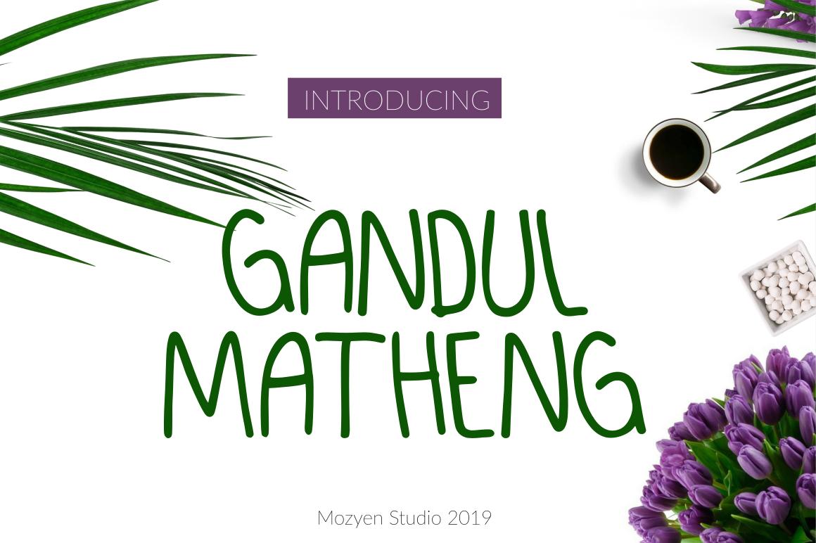 Gandul Matheng Font