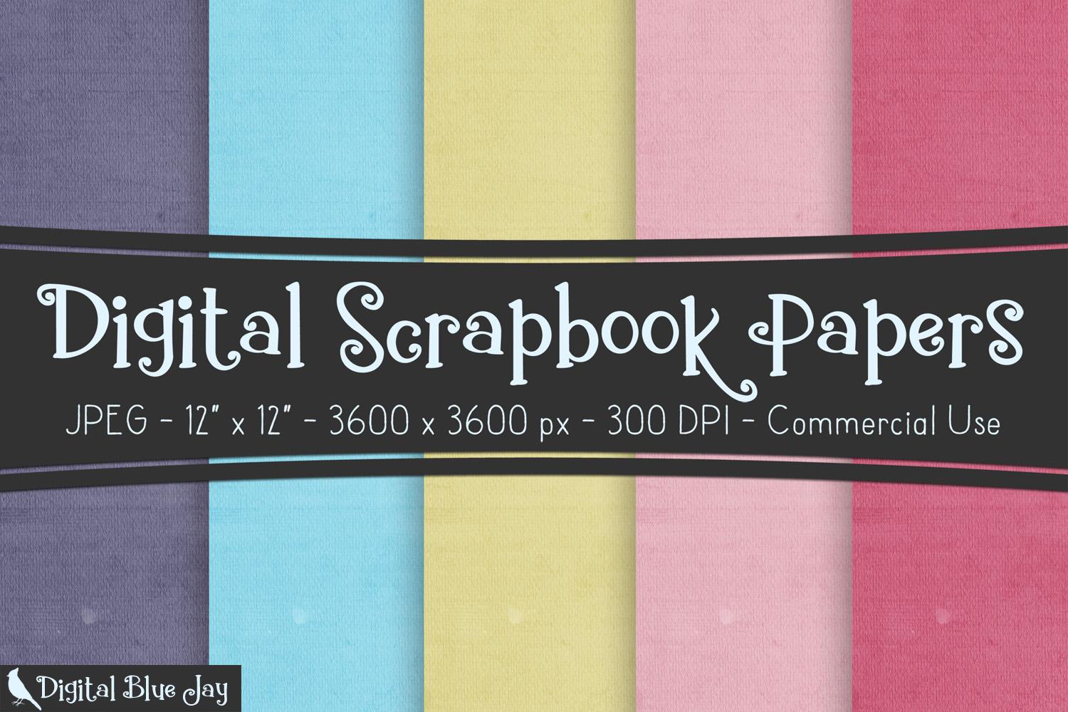 Digital Textured Paper - Cotton Candy