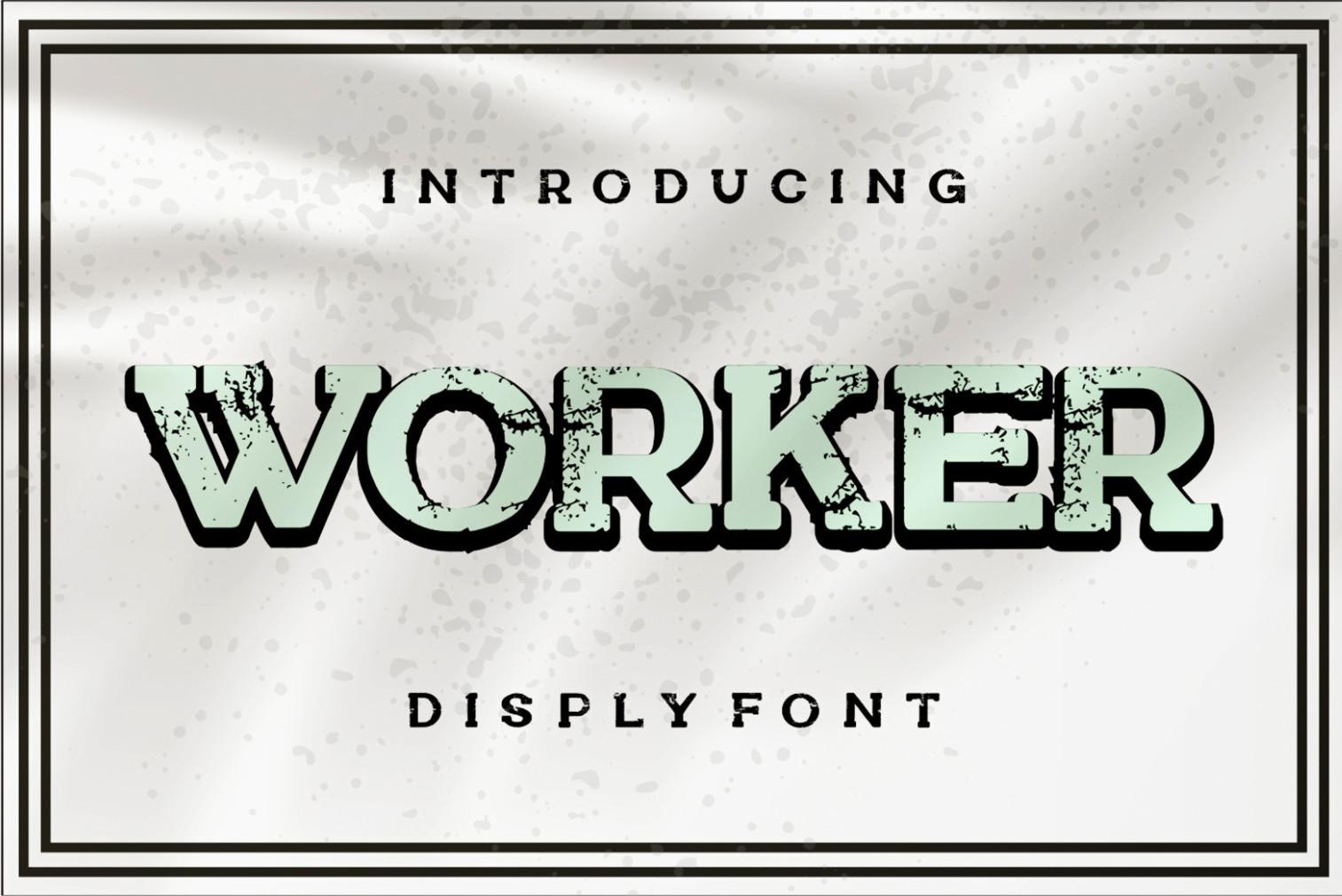 Worker Font