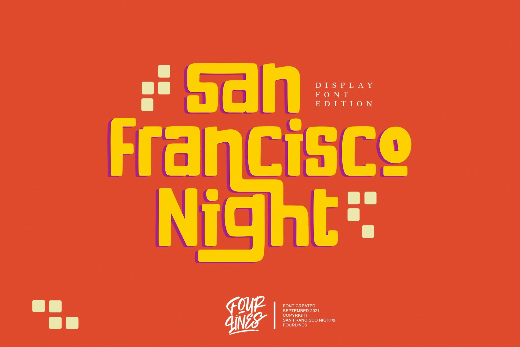San Francisco Night Font