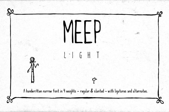 Meep Light Font