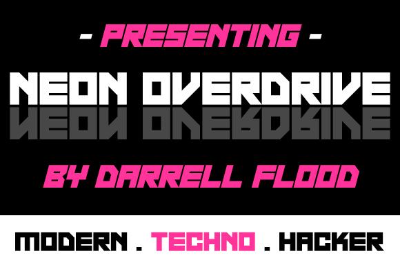 Neon Overdrive Font