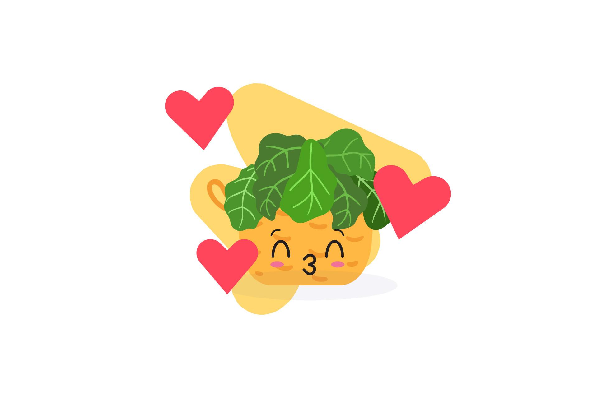 Valentine Plant Illustration Floral