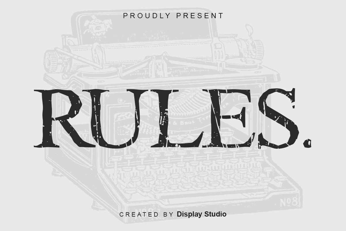 Rules Font