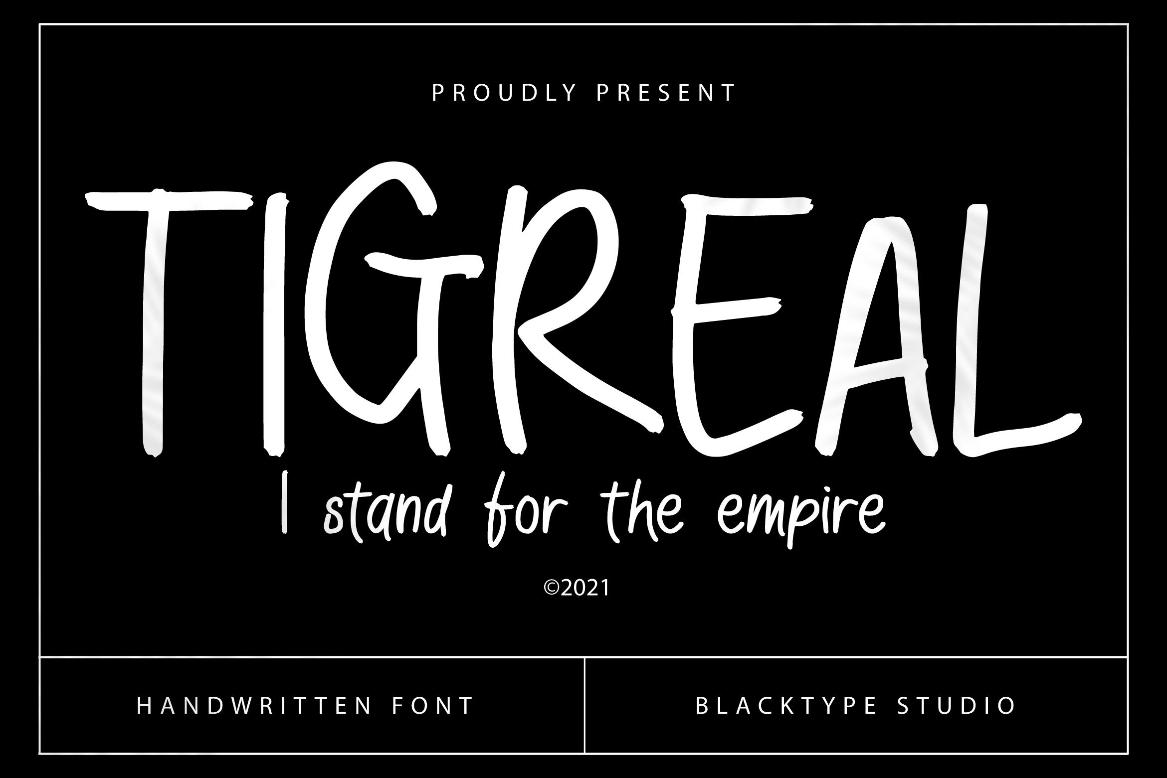 Tigreal Font