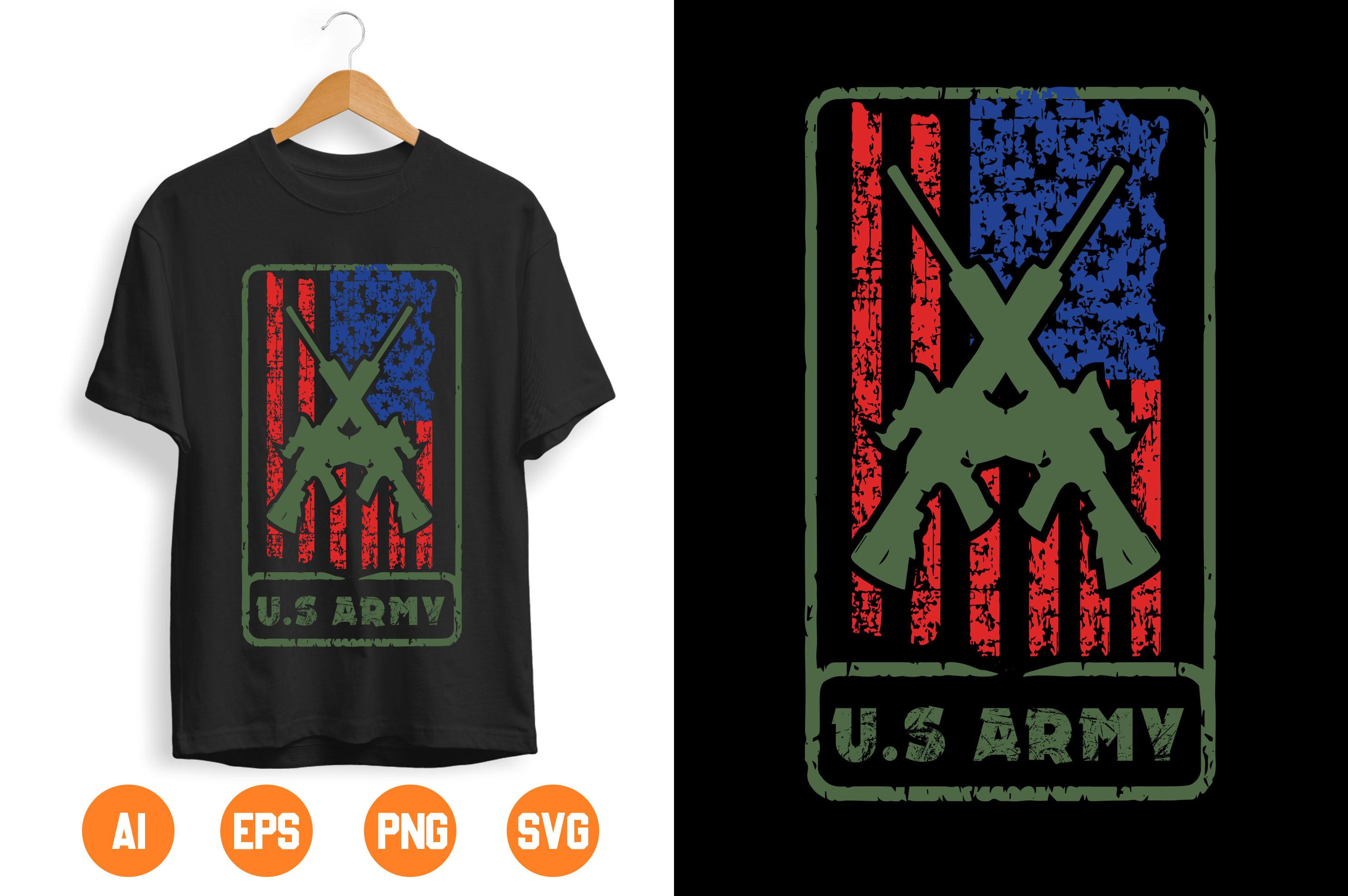 USA Army T-shirt Design 211