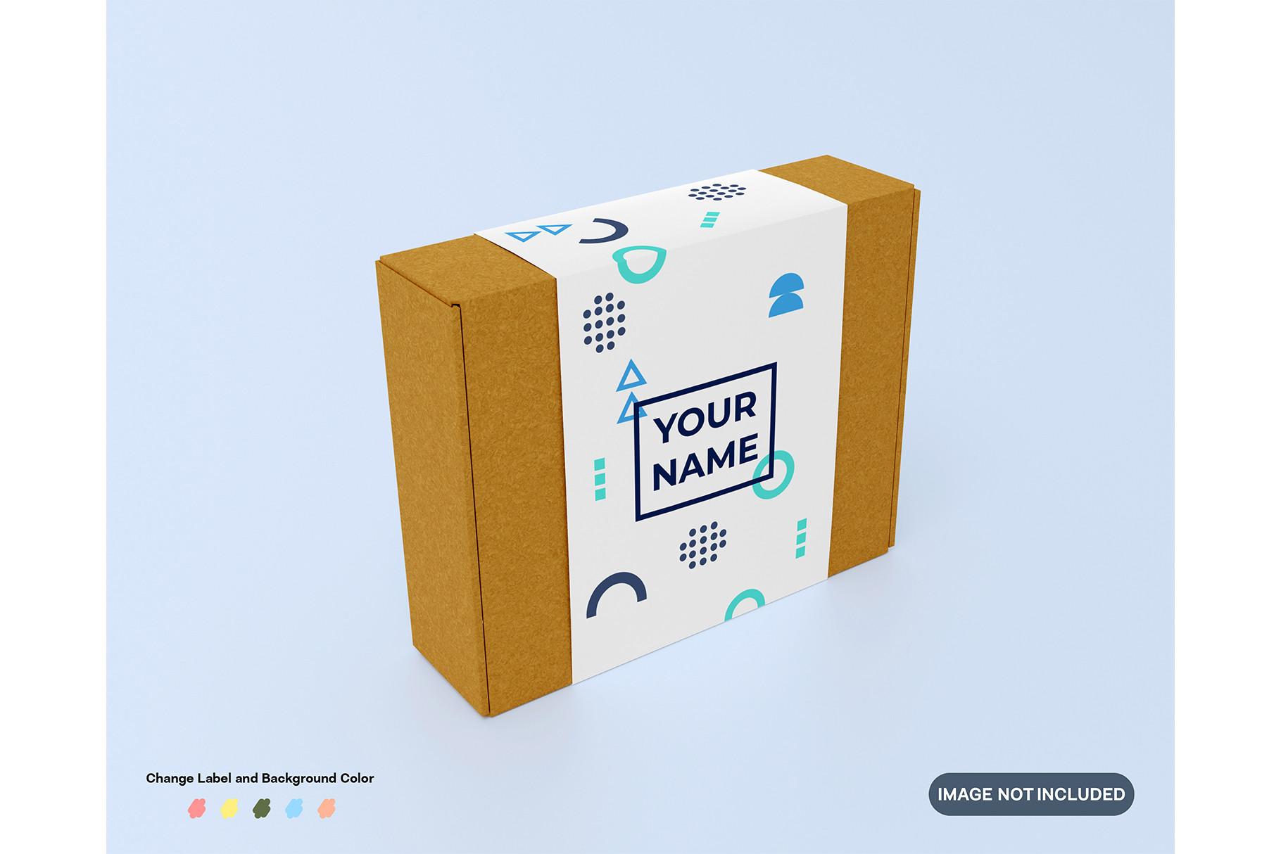 Cardboard Mockup with Label