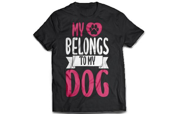 Dog Valentine SVG T-shirt Design