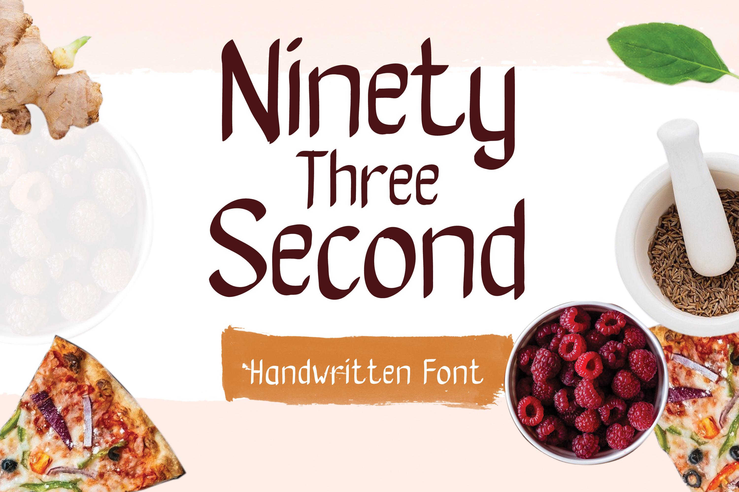 Ninety Three Second Font