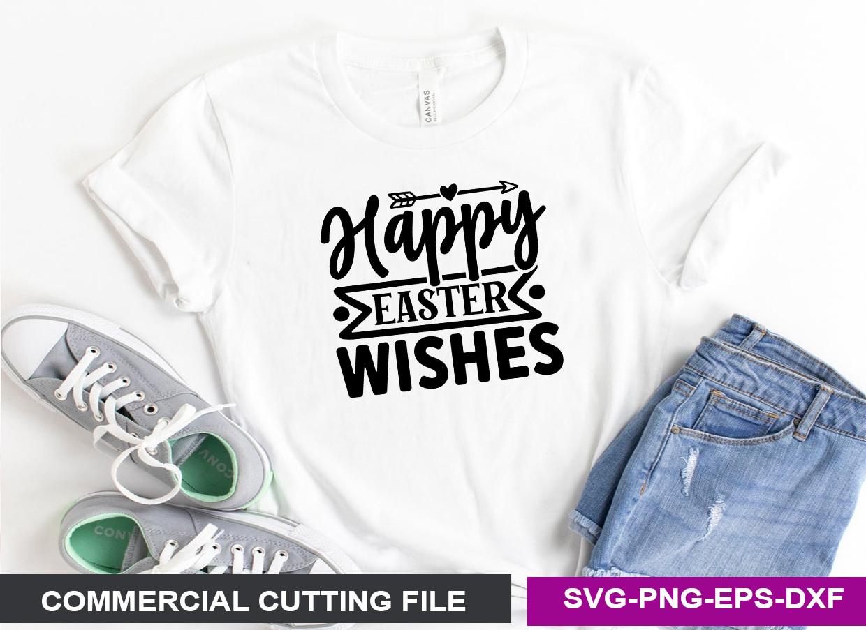 Happy Easter Wishes SVG