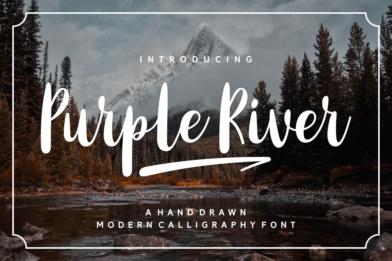 Purple River Font