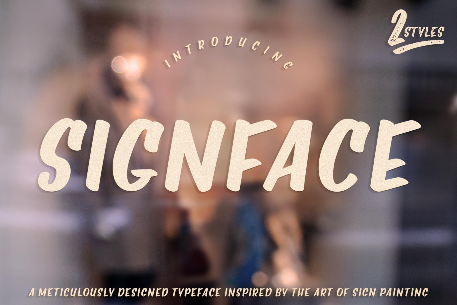 Signface Font