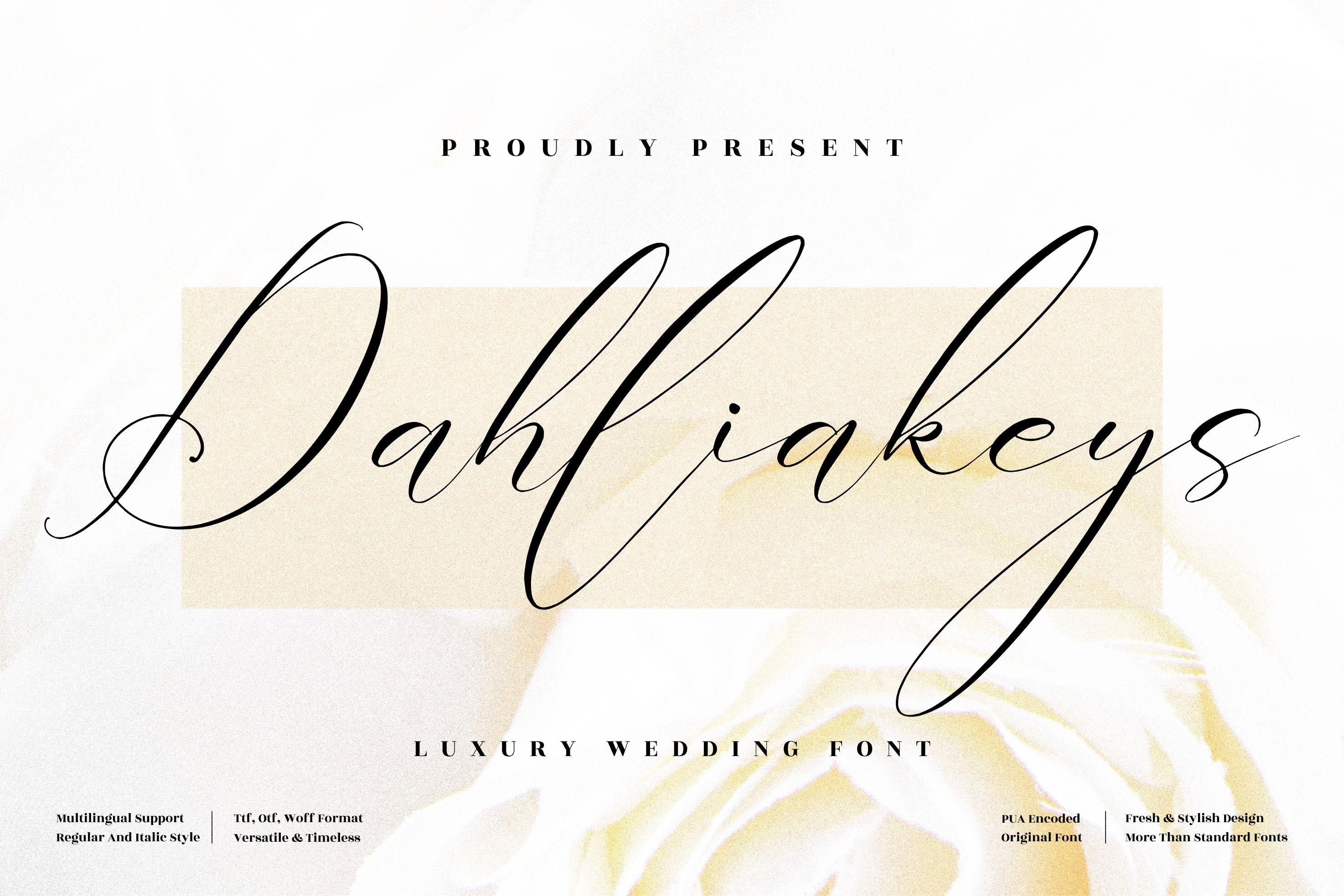 Dahliakeys Font